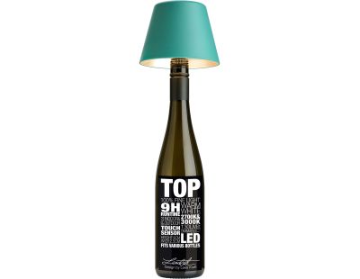 Abat-jour à fixer sur bouteille Top 11 cm (Turquoise)