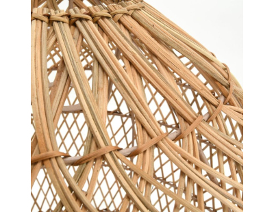 Abat-jour nasse en rotin naturel