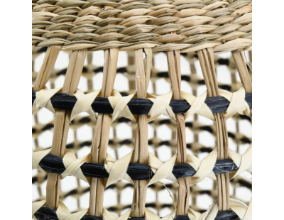 Abat-jour à suspendre en jonc naturel ajouré