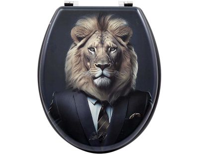 Abattant WC original en PVC Animal Toilet (Lion modèle 2)