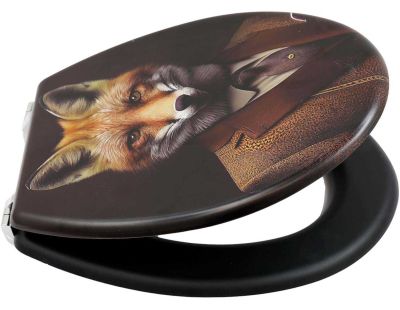 Abattant WC original en PVC Animal Toilet (Renard)