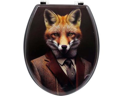 Abattant WC original en PVC Animal Toilet (Renard)
