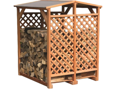 Abri bûches double en pin Brême