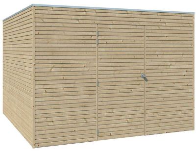 Abri de jardin 300 x 300 cm Qube (Abri et plancher)