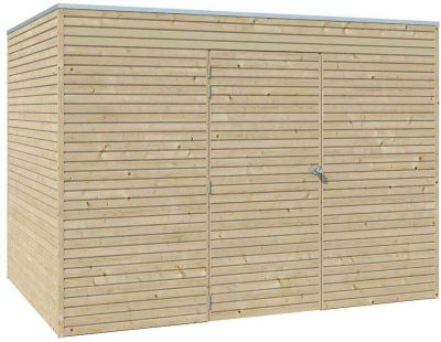 Abri de jardin 300 x 210 cm Qube (Abri seul)