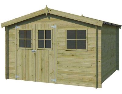 Abri de jardin en bois 7,35 m² Zurich (295 x 295 cm (traité))