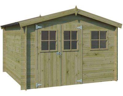 Abri de jardin en bois 7,35 m² Zurich (295 x 295 cm (traité))