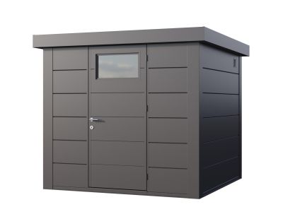 Abri de jardin moderne en acier porte simple 5,7 m² Eleganto 2424 (Anthracite)