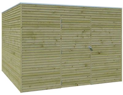 Abri de jardin traité 300 x 300 cm Qube (Abri seul)