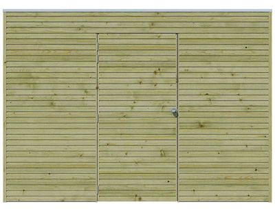 Abri de jardin traité 300 x 300 cm Qube (Abri seul)