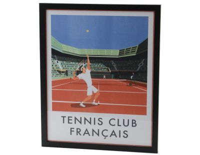 Affiche tennis club français 40x50 cm