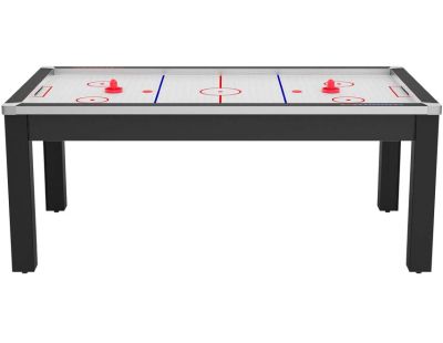 Air Hockey convertible table 8 personnes Toronto (Noir grainé et blanc (surface de jeu))