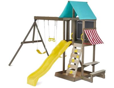 Aire de jeux en bois avec toboggan Newport