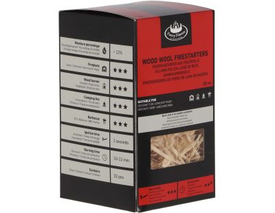 Allume-feu laine de bois 32 pièces