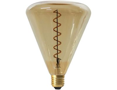 Ampoule pyramide LED ambré 19 cm