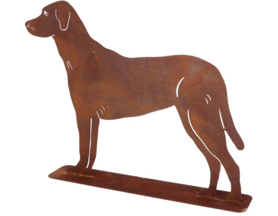 Animal de compagnie décoratif en métal rouillé (Chien debout)