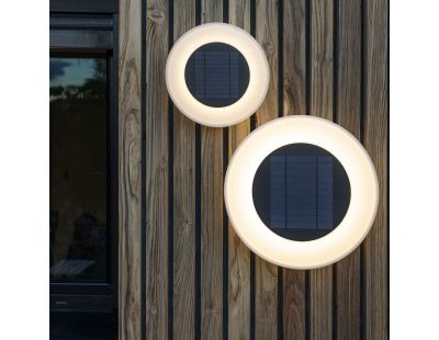 Applique murale ronde recharge solaire Wally (27 cm de diamètre)