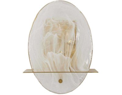 Applique murale en verre et métal Portlan 20 x 11 x 25 cm