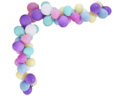 Arche à ballons décorative couleurs pastels
