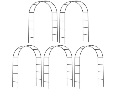 Arche déco en fer noir Atea (Lot de 5)