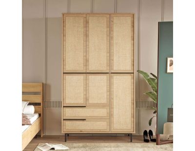 Armoire en aggloméré et effet cannage Only