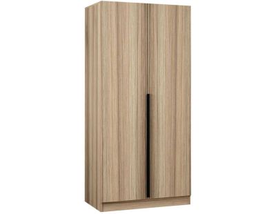 Armoire en aggloméré effet chêne Kale