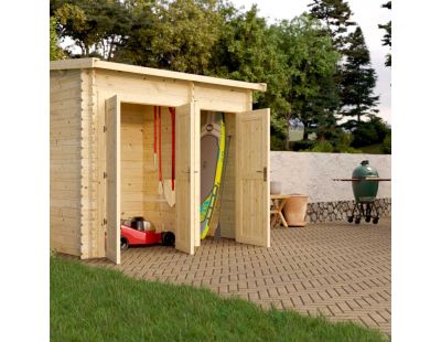 Armoire de jardin en épicéa 2 espaces de rangement 2.52 m2