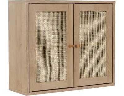 Armoire murale cannage et bois Bali