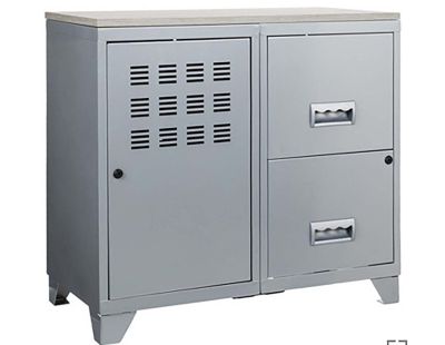 Cantine de rangement acier aluminium 60 L Pierre Henry gris