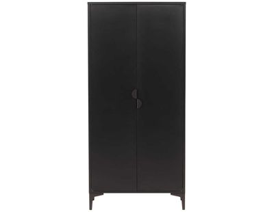 Armoire 2 portes en acier Piring (Noir)