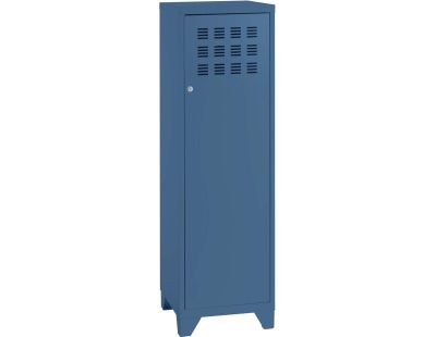 Armoire de rangement métal 1 porte (Bleu)