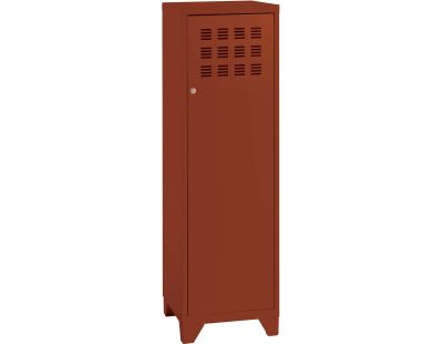 Armoire de rangement métal 1 porte (Terracotta)