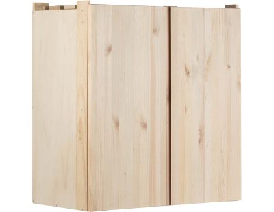 Armoire de rangement en pin massif Nova (76.5 x 40.5 x 79.5 cm)