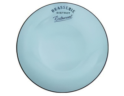 Assiette Brasserie bistrot 21,5 cm (Bleu)