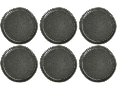 Assiette en grès vert Black Forest (Lot de 6) (Assiette plate - 21 cm)