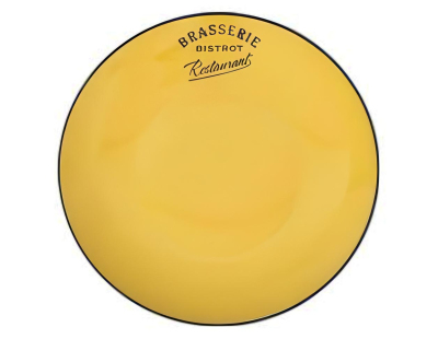 Assiette Brasserie bistrot 21,5 cm (Jaune)