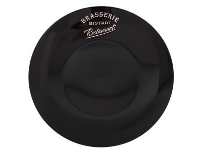 Assiette Brasserie bistrot 21,5 cm (Noir)