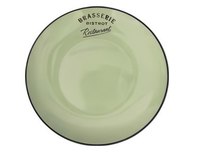 Assiette Brasserie bistrot 21,5 cm (Vert)