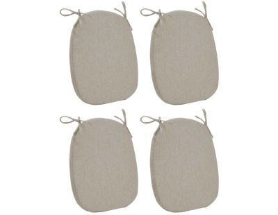 Assise de chaise écru (Lot de 4)