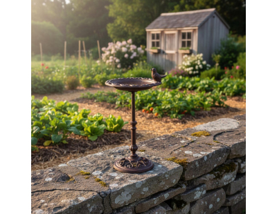 Bain ou mangeoire sur pied pour oiseaux