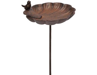 Bain oiseaux en fonte Coquille 105 x 27 cm