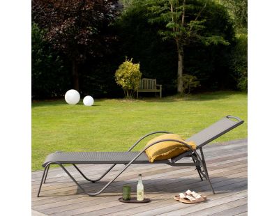 Bain de soleil en aluminium Sunset (Gris anthracite)