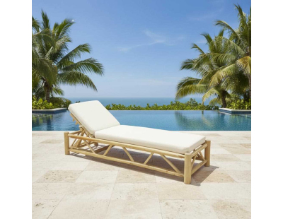 Bain de soleil en teck - Arthur