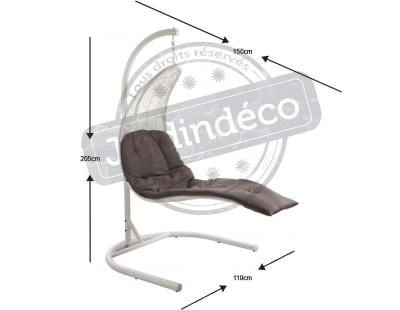 Balancelle transat en résine Manado