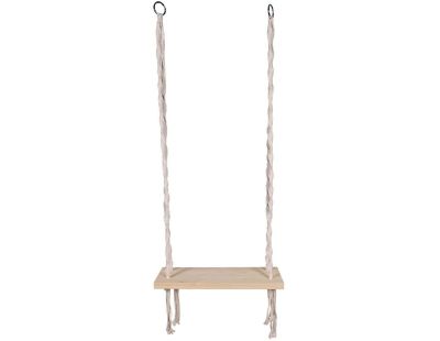 Balançoire en macramé et bois Natural