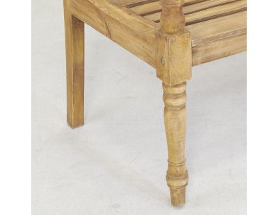Banc 3 places en acajou naturel antique