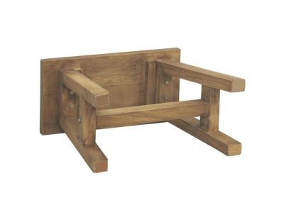 Banc en acajou naturel (Petit modèle)