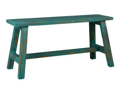 Banc en acajou teinté (Vert antique)