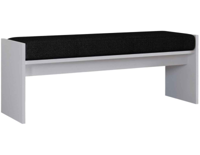 Banc en aggloméré avec coussin Pearl (Blanc)
