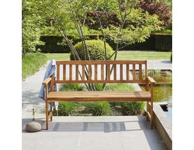 Banc de jardin en acacia massif Natura